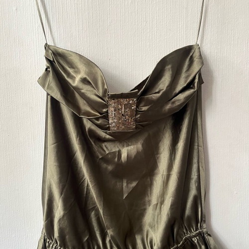 Satin top Iso used, size M, green