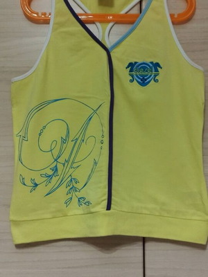 Diesel sleeveless cotton shirt like new, yellow