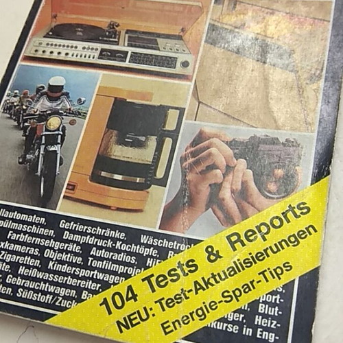 Test Jahrbuch für ’81 vintage γερμανικό καταναλωτικό περιοδικό σαν καινούργιο