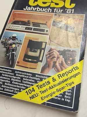 Test Jahrbuch für ’81 vintage γερμανικό καταναλωτικό περιοδικό σαν καινούργιο