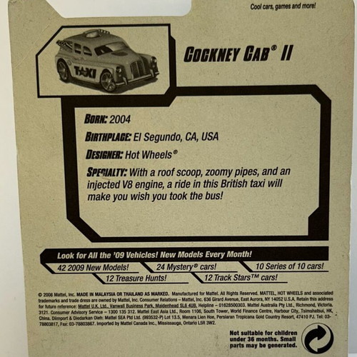 Hot Wheels 2008 HW City Works Cockney Cab II new