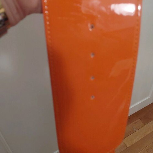 Wide elastic orange belt like new adjustable