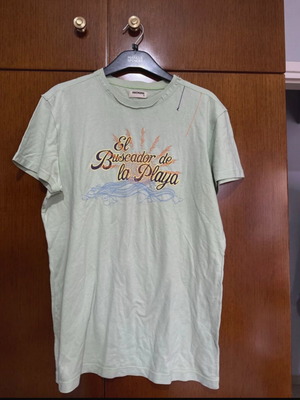 Short-sleeve t-shirt like new, green, size S