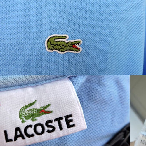 Lacoste Devanlay men's blue polo shirt F5191, 100% cotton