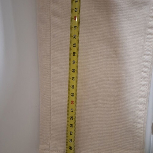 Only high-waisted beige elastic jeans like new, size S