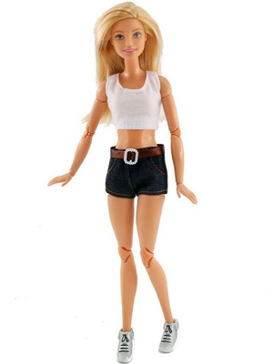 Lara 29cm Doll Dress new, shorts and top