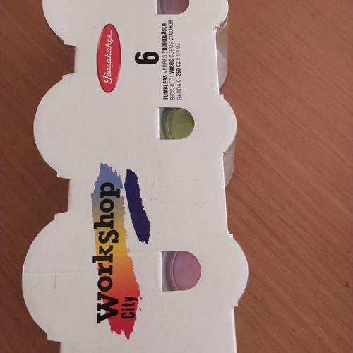 Pasabahce Workshop City Glasses set of 6 new