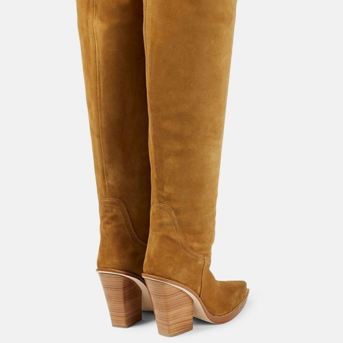 Paris Texas Dakota μπότες πάνω από το γόνατο νέες, δέρμα calf suede, μέγεθος 37