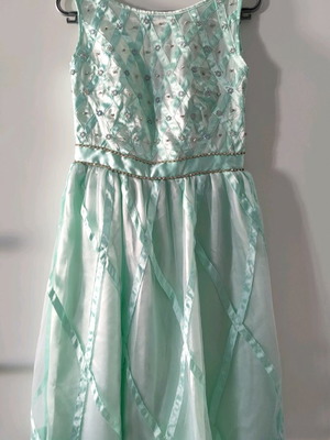 Dress used, handmade, turquoise, size S