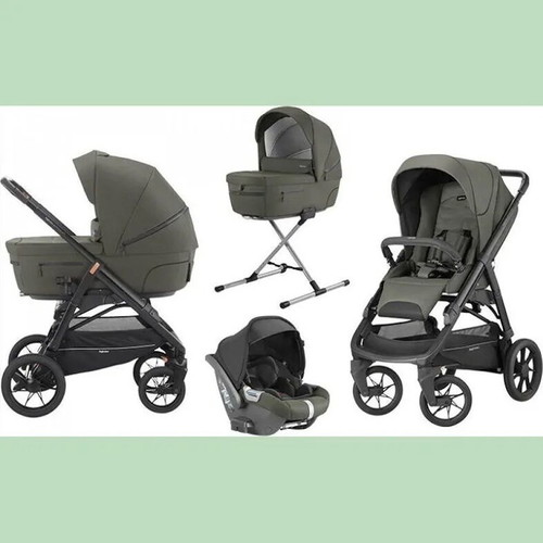Inglesina Aptica XT stroller with car base and bag, olive