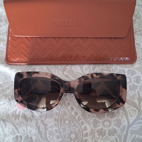 Missoni women's sunglasses, brown pink tortoiseshell