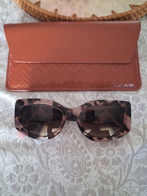 Missoni women's sunglasses, brown pink tortoiseshell