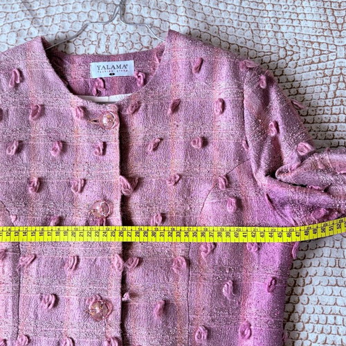 Pink women's tweed vintage jacket like new