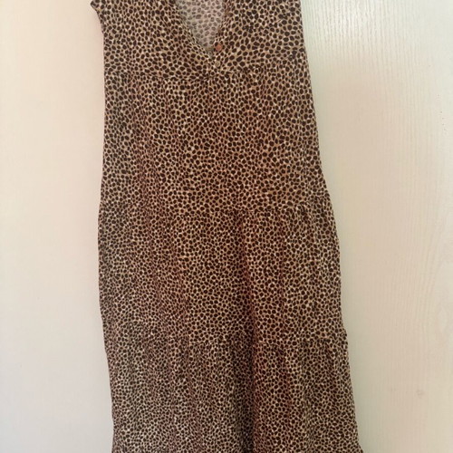 H&M long leopard dress like new