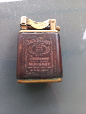 Jack Daniels lighter used, refillable with lighter fluid