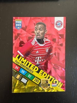 Ryan Gravenberch FIFA 365 Panini Adrenalyn Limited Edition употребяван