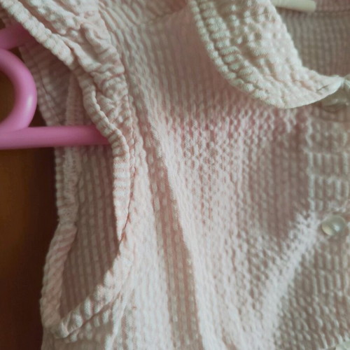 H&M dress 92 cm white pink like new