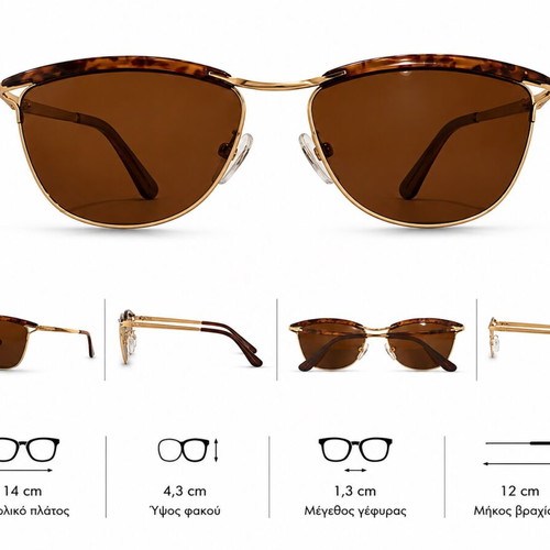 Vintage Vogue VO 3031 ORO/281 Sunglasses New, Gold Metal Frame