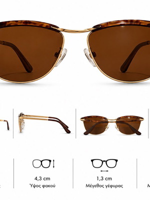 Vintage Vogue VO 3031 ORO/281 Sunglasses New, Gold Metal Frame