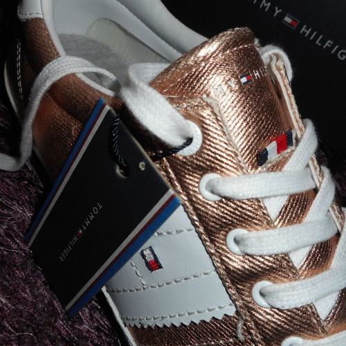 Tommy Hilfiger sneakers new, size 41, rose gold textile and leather