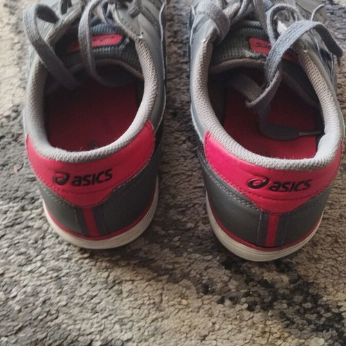 Asics Court H132Y sneakers used, size 41.5, gray and red