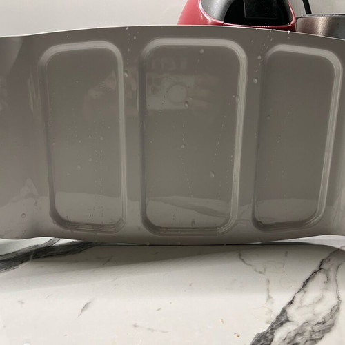 Set of 2 modern baby blue and white serving trays like new