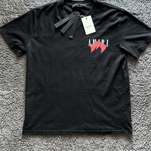 Amiri Three Hearts T-shirt new, black, size M