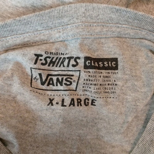 T-shirt Vans Original used, grey, size XL