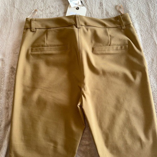 Moutaki pants new, beige-brown, slim fit, size S