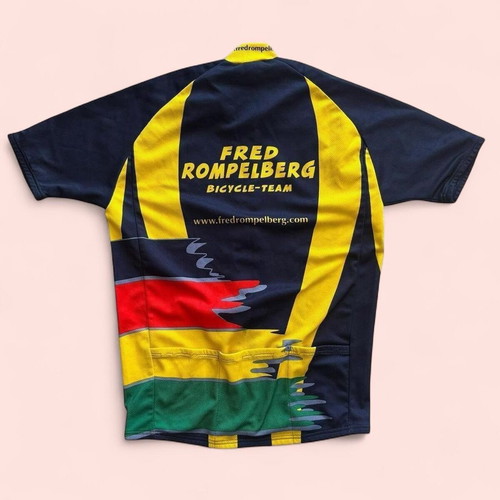Fred Rompelberg Bicycle Jersey Size S Vintage Full Zip Like New
