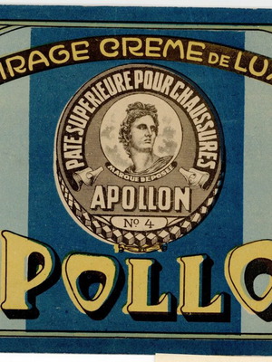 Apollon promotional cardboard used 27x18 cm