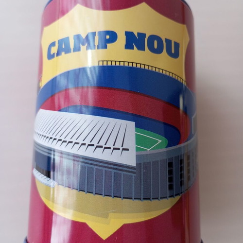 FC Barcelona Collectible Metal Money Box new, Historic Camp Nou