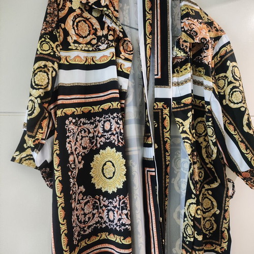 Shirt dress with belt new, multicolor