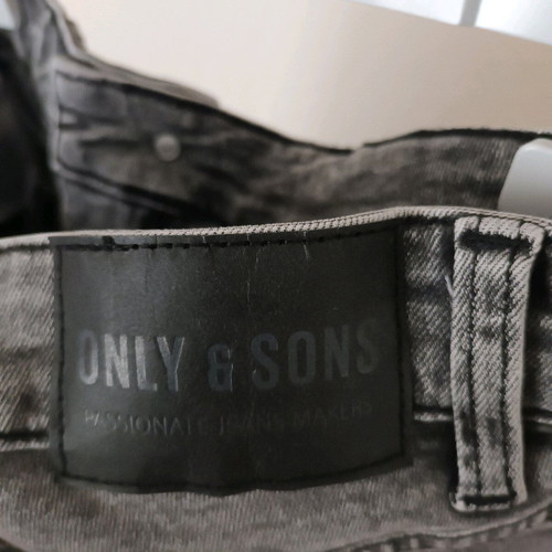 Only And Sons Slim Fit Grey Jeans New, Size M