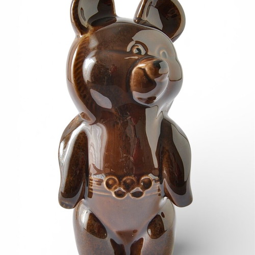 Misha mascot Olympic Games 1980 Moscow porcelain statue like new