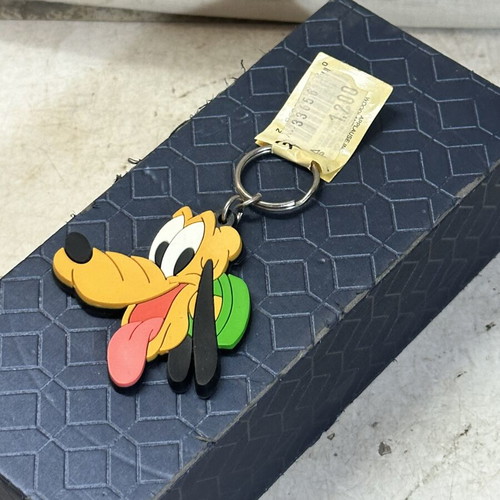 Vintage Disney Pluto keychain used, Applause Mickey Unlimited
