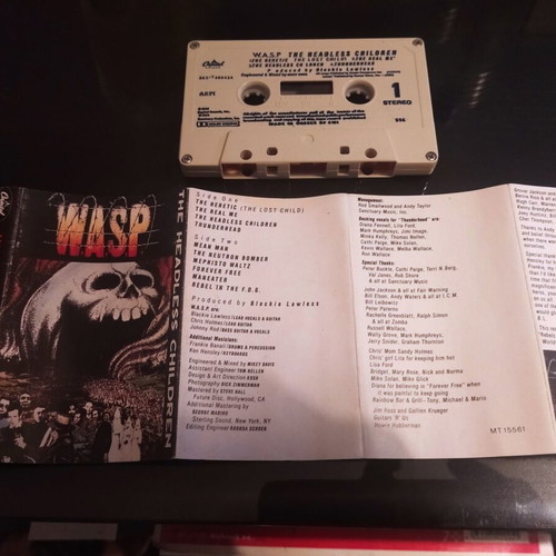 W.A.S.P. The Headless Children cassette used, rock
