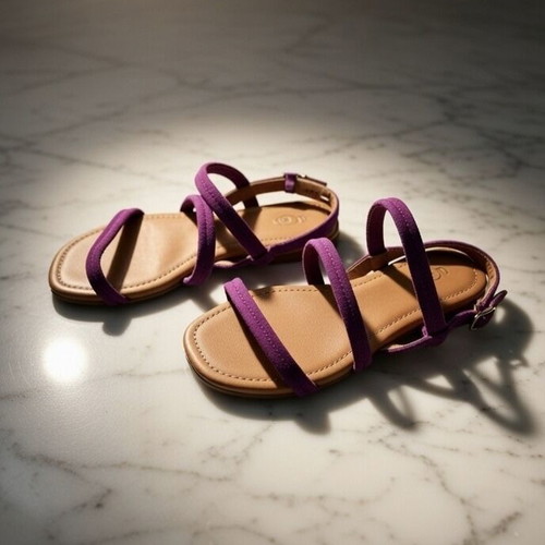 Ugg Mytis Pink Fuchsia Suede Strappy Sandals Size 37 Like New