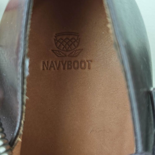 Navyboot classic leather shoes, brown, size 42