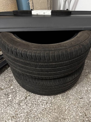 Car tires used, 2 pieces 205/55/16, 4 years old, moderate condition