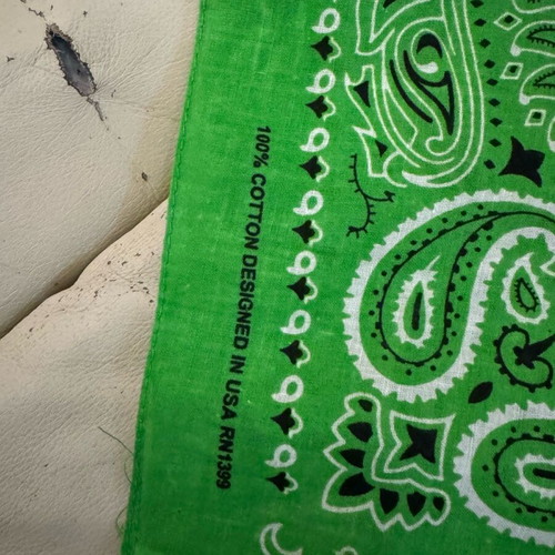 Bandana new in lettuce green color made of 100% cotton