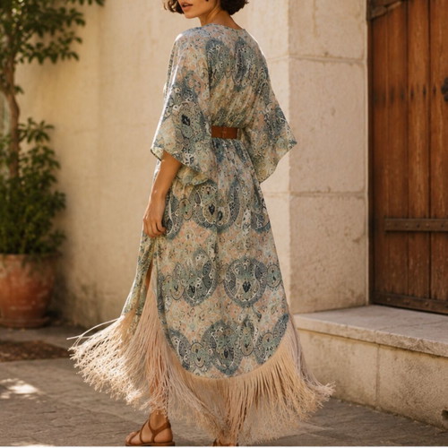 Nidodileda boho dress one size, multicolour