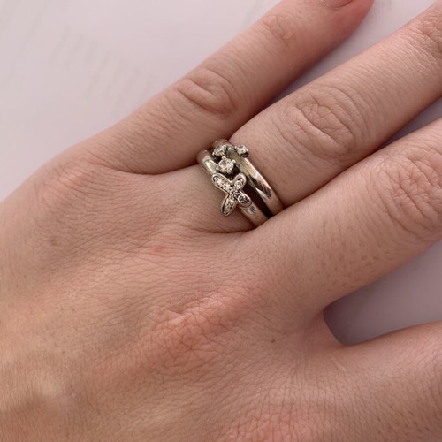 Folli Follie 925 silver ring, size 56