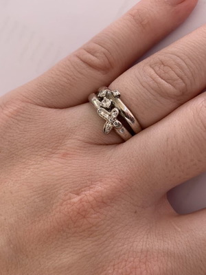 Folli Follie 925 silver ring, size 56