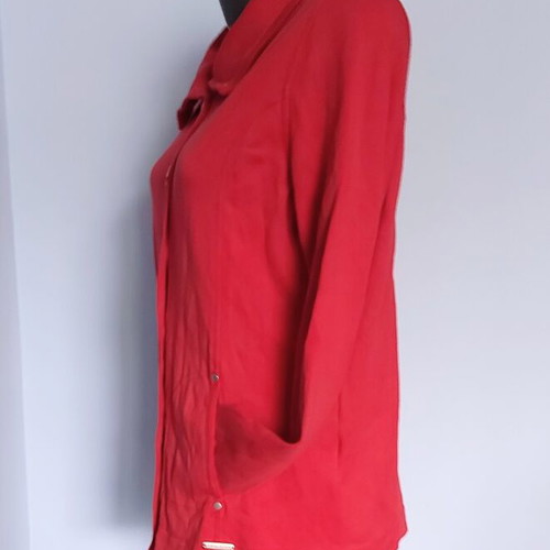 Γυναικείο βαμβακερό ζακέτα Gina Laura plus size σαν καινούργιο, κόκκινο