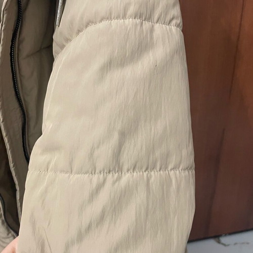 Only warm jacket used, beige, size M