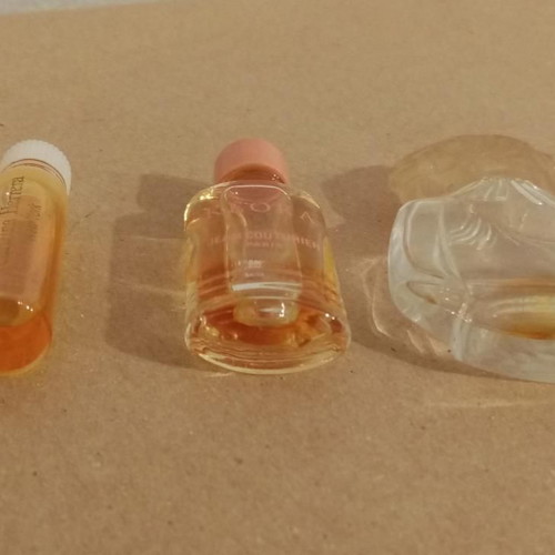 Flore and Keora collectible miniature perfumes used, set of 3