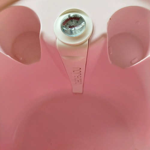 Bebejou Baby Bath with Folding Stand and Built-in Thermometer like new