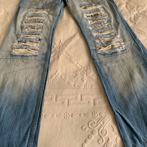 Vintage Dolce & Gabbana blue jeans used, made in Italy