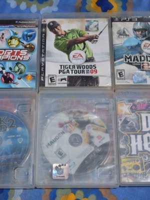 Bundle of 6 used PS3 games including DJ Hero and Madden NFL
